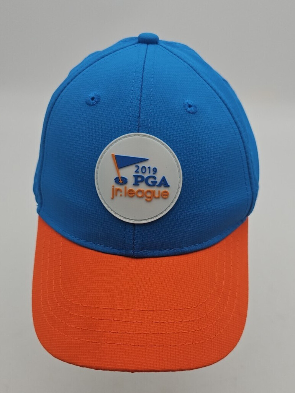 2019 PGA jr. league blue and orange strapback hat
